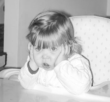 It's me, hi! As a wee little babe shocked into awe, hands on my cheeks