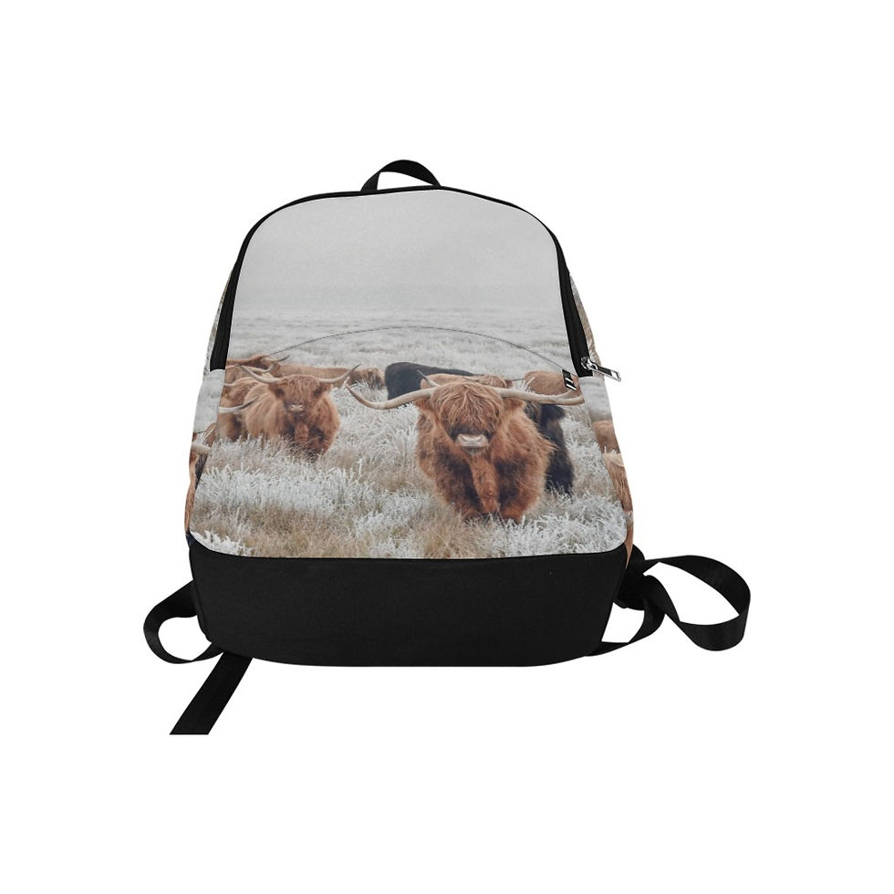 Thumbnail: highland cow herd backpack