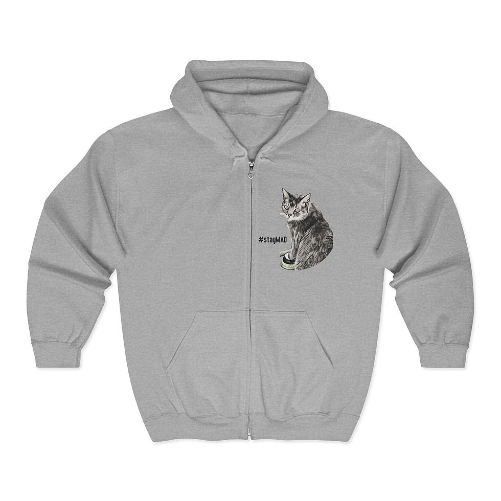Thumbnail: #StayMad Unisex Heavy Blend™ Full Zip Hooded Sweatshirt