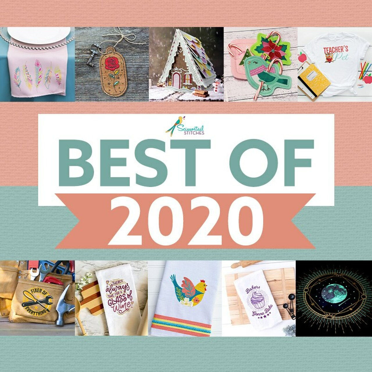Scissortail Stitches from OESD Best of 2020 Design Collections