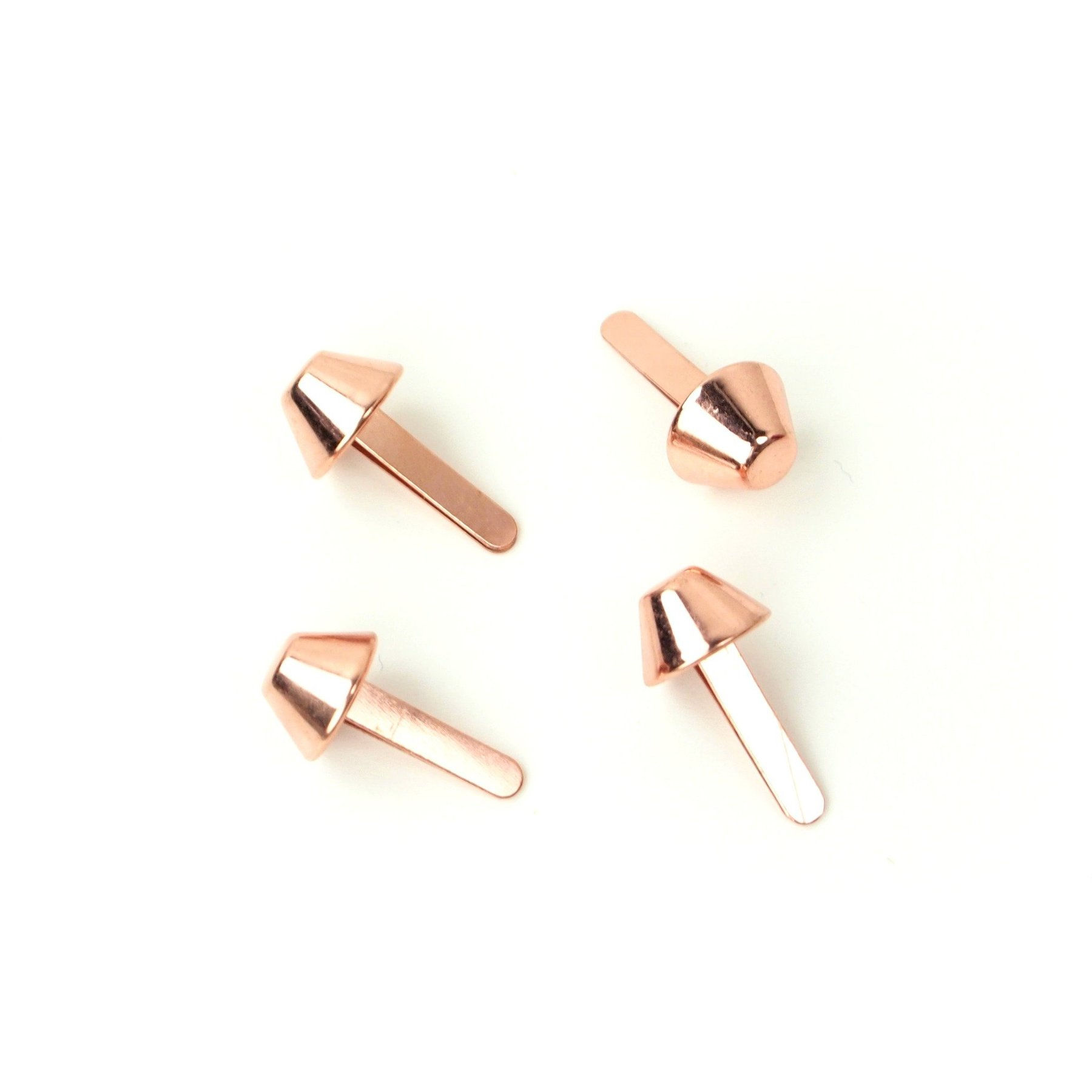 Sallie Tomato Hardware 4 Bucket Bag Feet Rose Gold