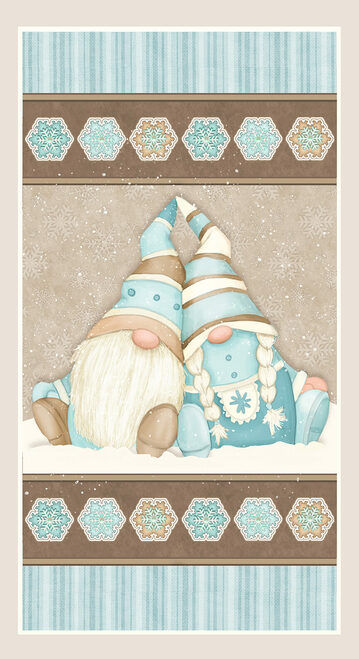 I Love Sn'Gnomies Flannel - 24" Gnome Panel (Multi)