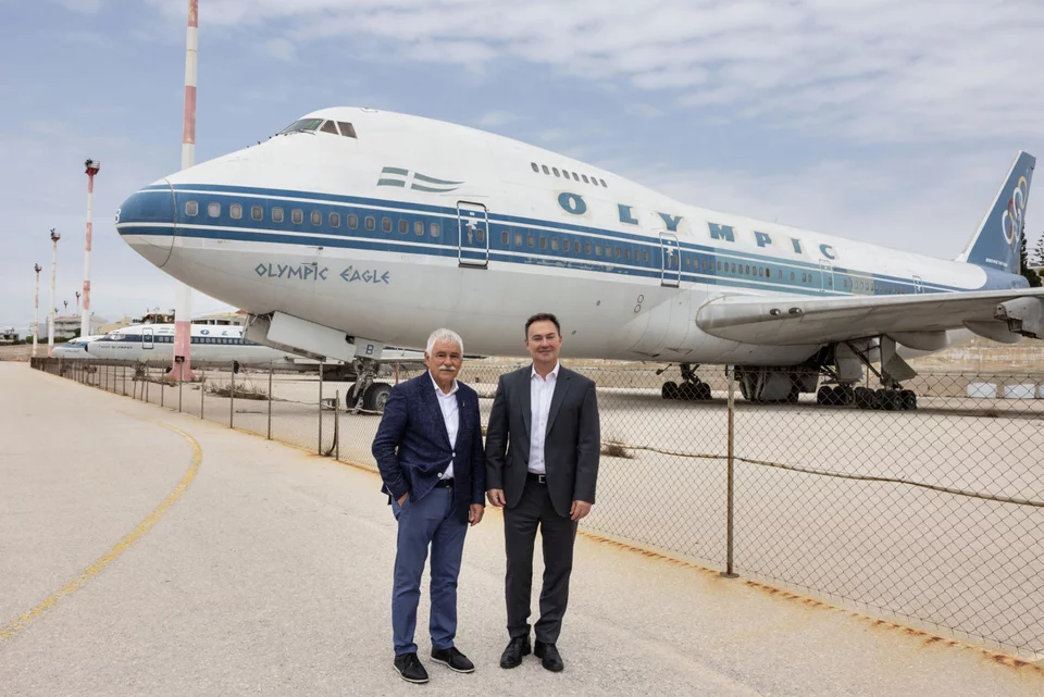 Vassilis Tsatsaragos, chairman of the Board of Directors of POLKEOA, with Odysseus Athanasiou, CEO of Lamda Development