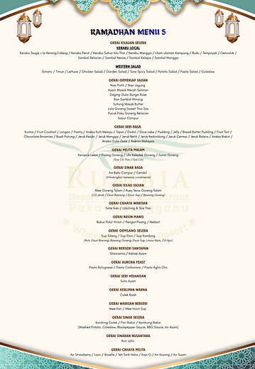 Ramadhan Menu 5