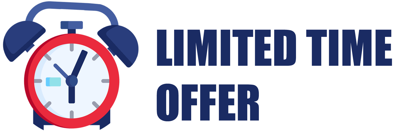limited offer time logo in discount page