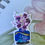 Thumbnail: S3912 Artful Purple Floral Matte Vinyl Sticker, Decals 3 inches FREE SHI