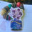 Thumbnail: S3912 Artful Purple Floral Matte Vinyl Sticker, Decals 3 inches FREE SHI
