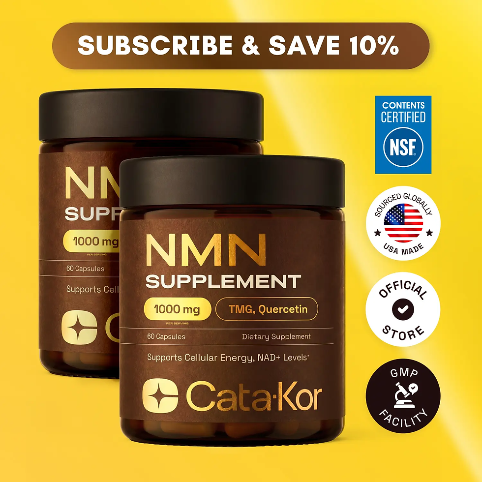 Thumbnail: Cata-Kor NMN Supplement – 1000 Mg | Quercetin | TMG | Resveratrol Complex – Supp