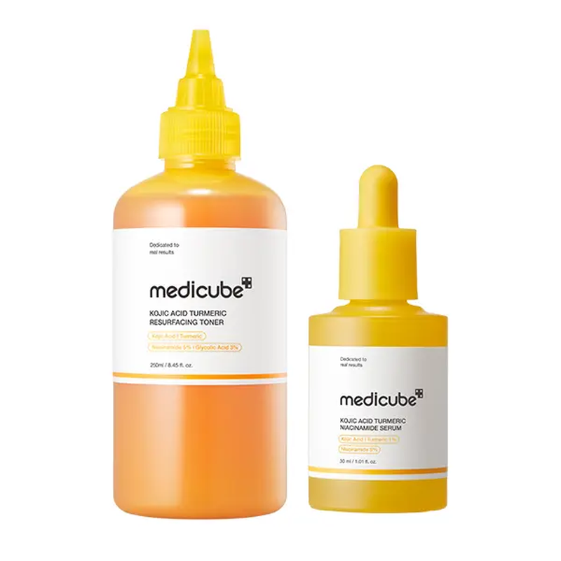 Thumbnail: Kojic Acid Turmeric Power Duo for Face & Body | Ideal for Troubled Skin & Use af