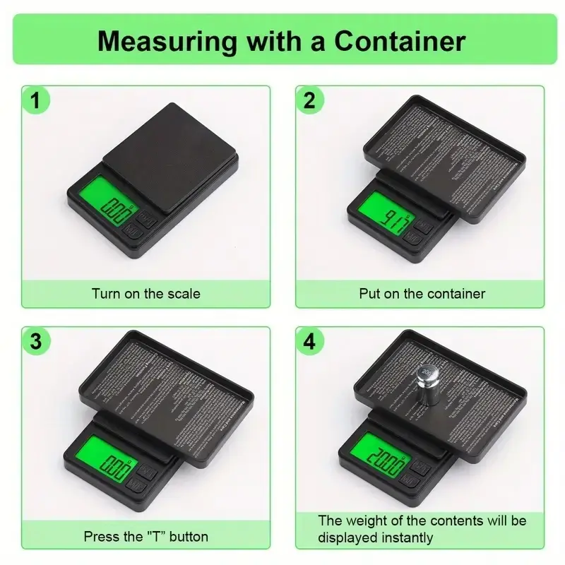 Thumbnail: 100/500g 0.01g Mini Digital Scale High Precision Electronic Electronic Scale