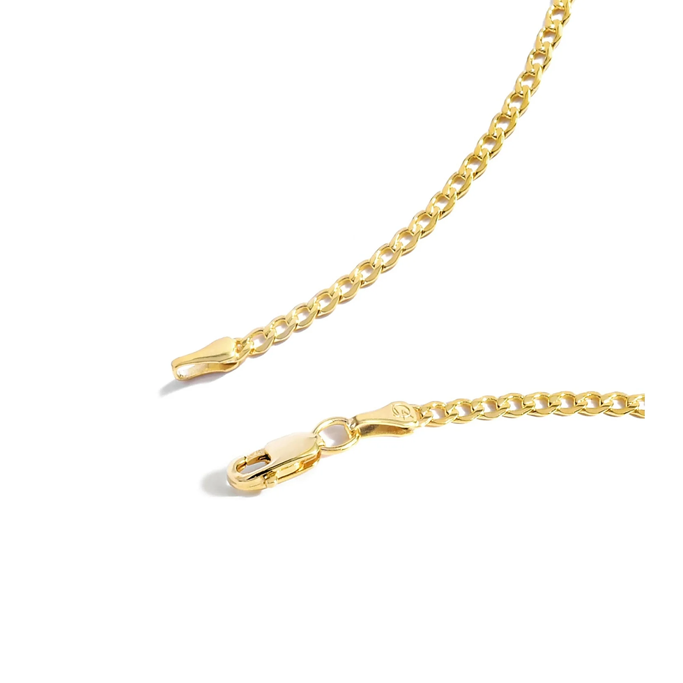 Thumbnail: Gold Chain Necklace Collection - 14K Solid Yellow Gold Filled Miami Cuban Curb