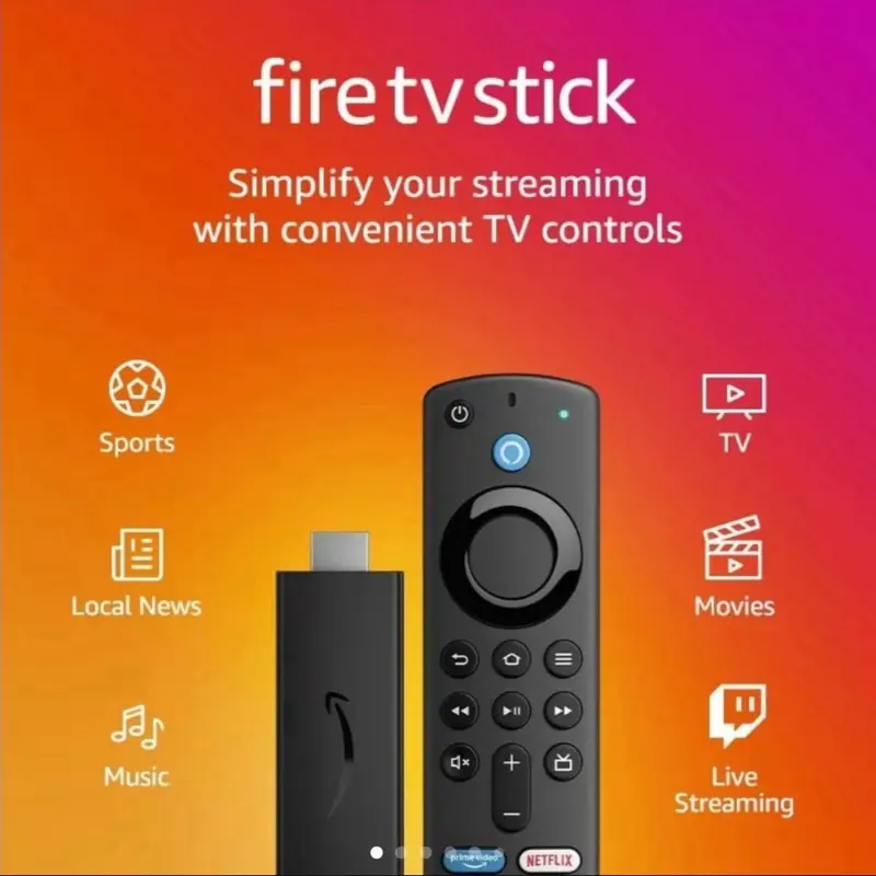 Thumbnail: Fire TV Stick HD ( Newest Model ) Free Movies and Live TV, Alexa Voice Remote