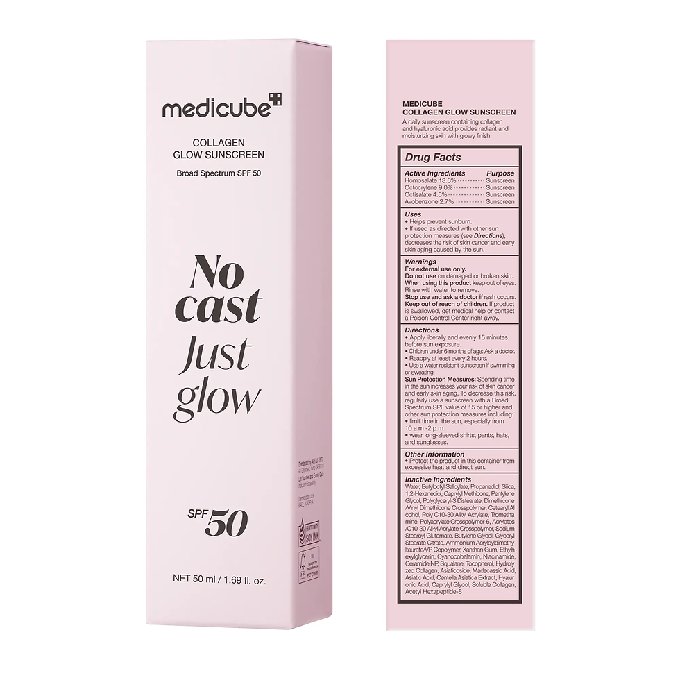 Thumbnail: [NEW] [Medicube] No Cast Just Glow Collagen Sunscreen | SPF 50 Broad Spectrum Fa