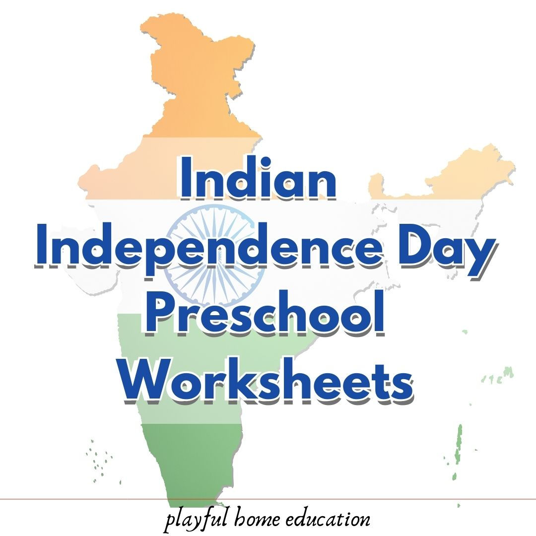 Indian Independence Day Preschool Worksheets