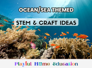 Ocean/Sea Themed Activity Ideas For Kids