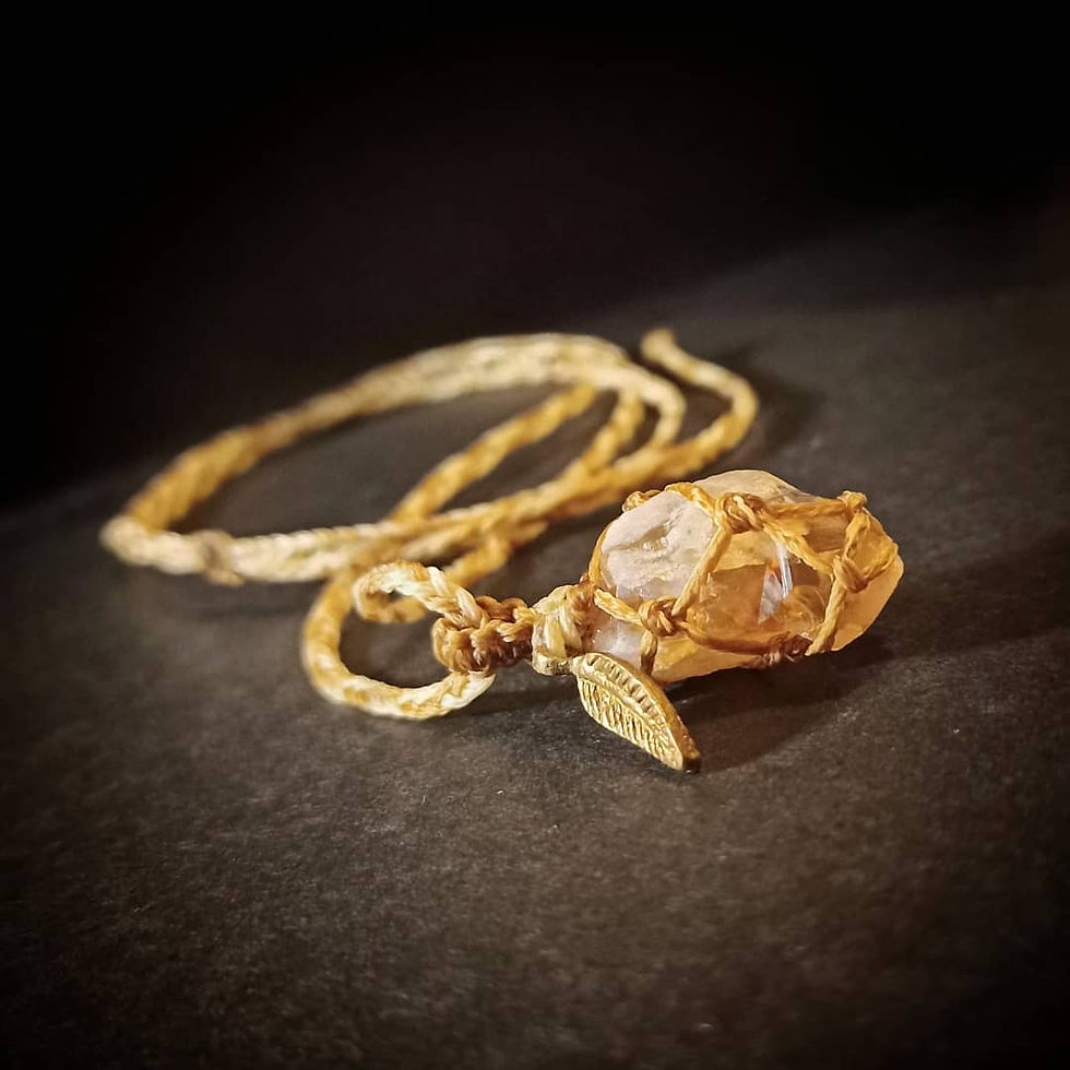 עיטוף אבן חן רשת לשרשרת