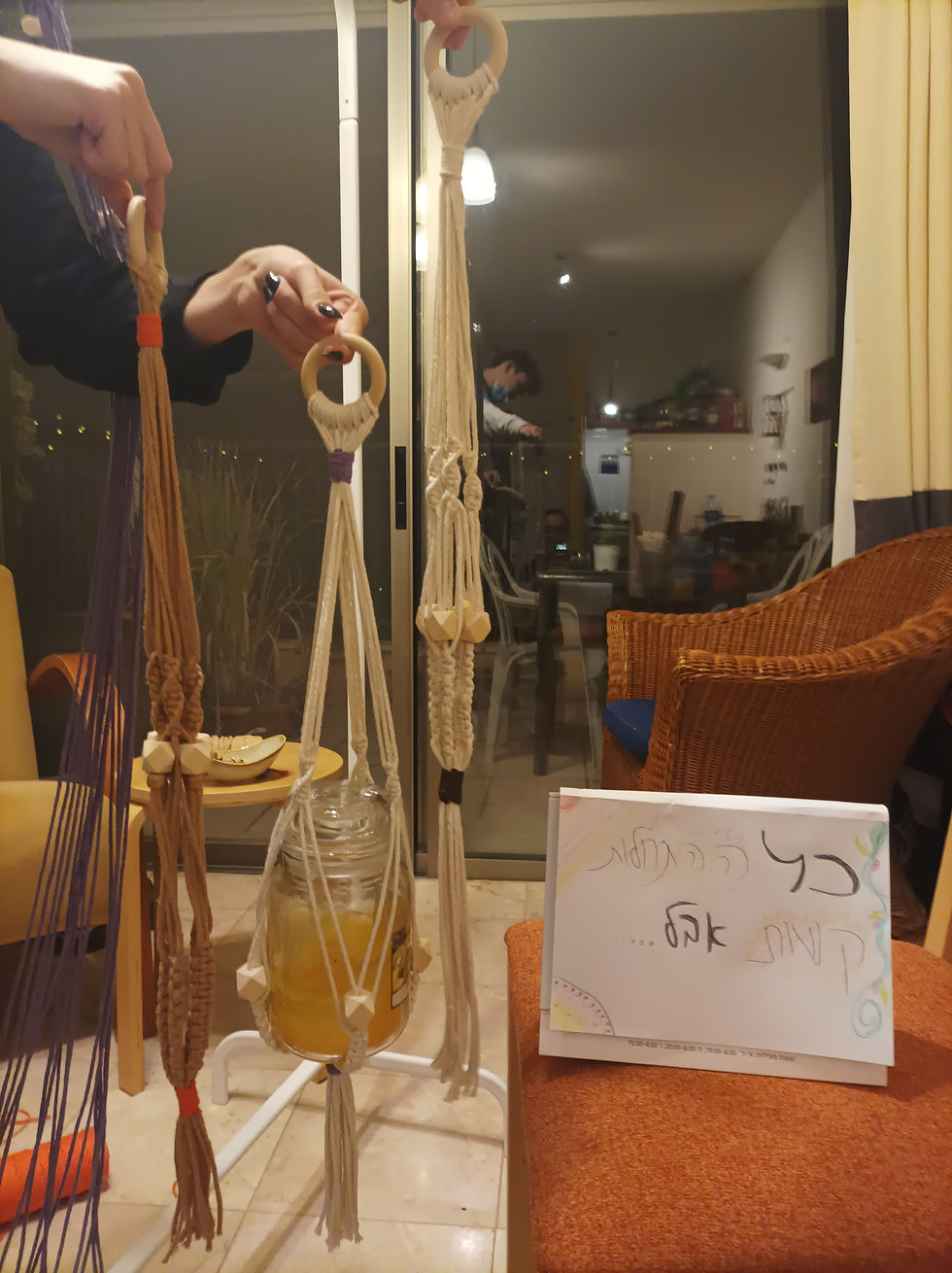 מתלה לעציץ מקרמה