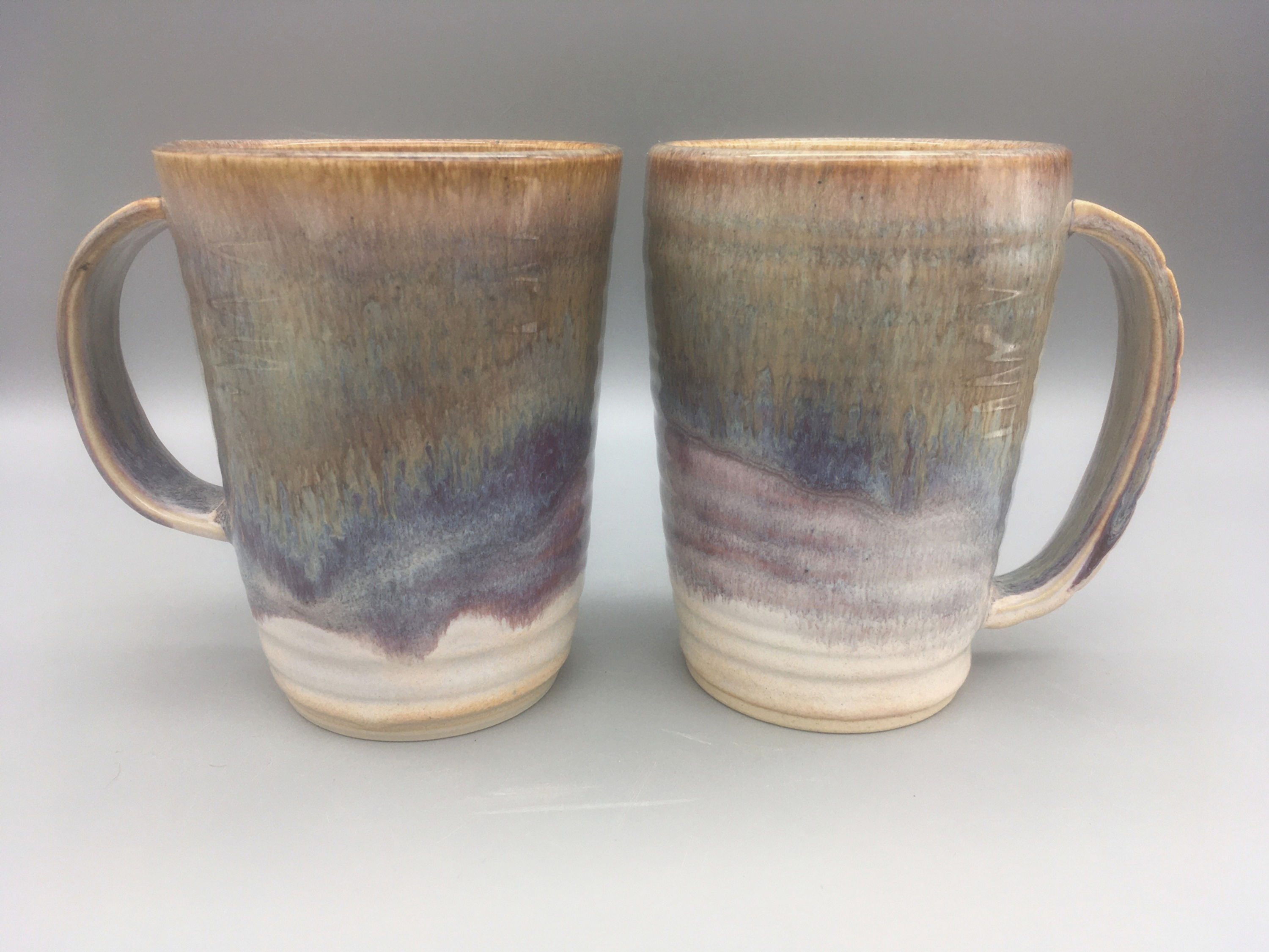 Tall Honey Jasper Mugs