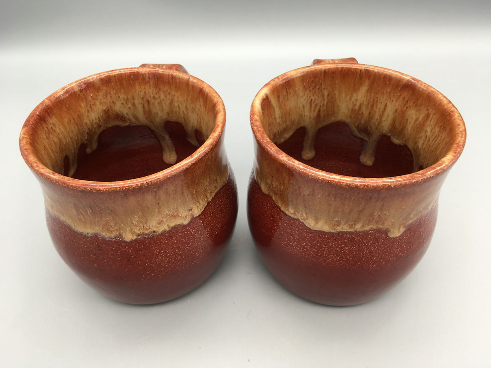 Thumbnail: Melted Firebrick Mugs