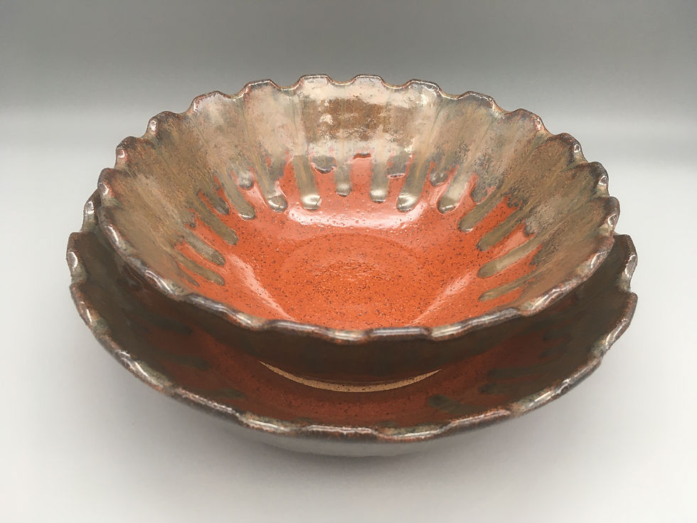 Thumbnail: Serrated Sienna Serving Bowls