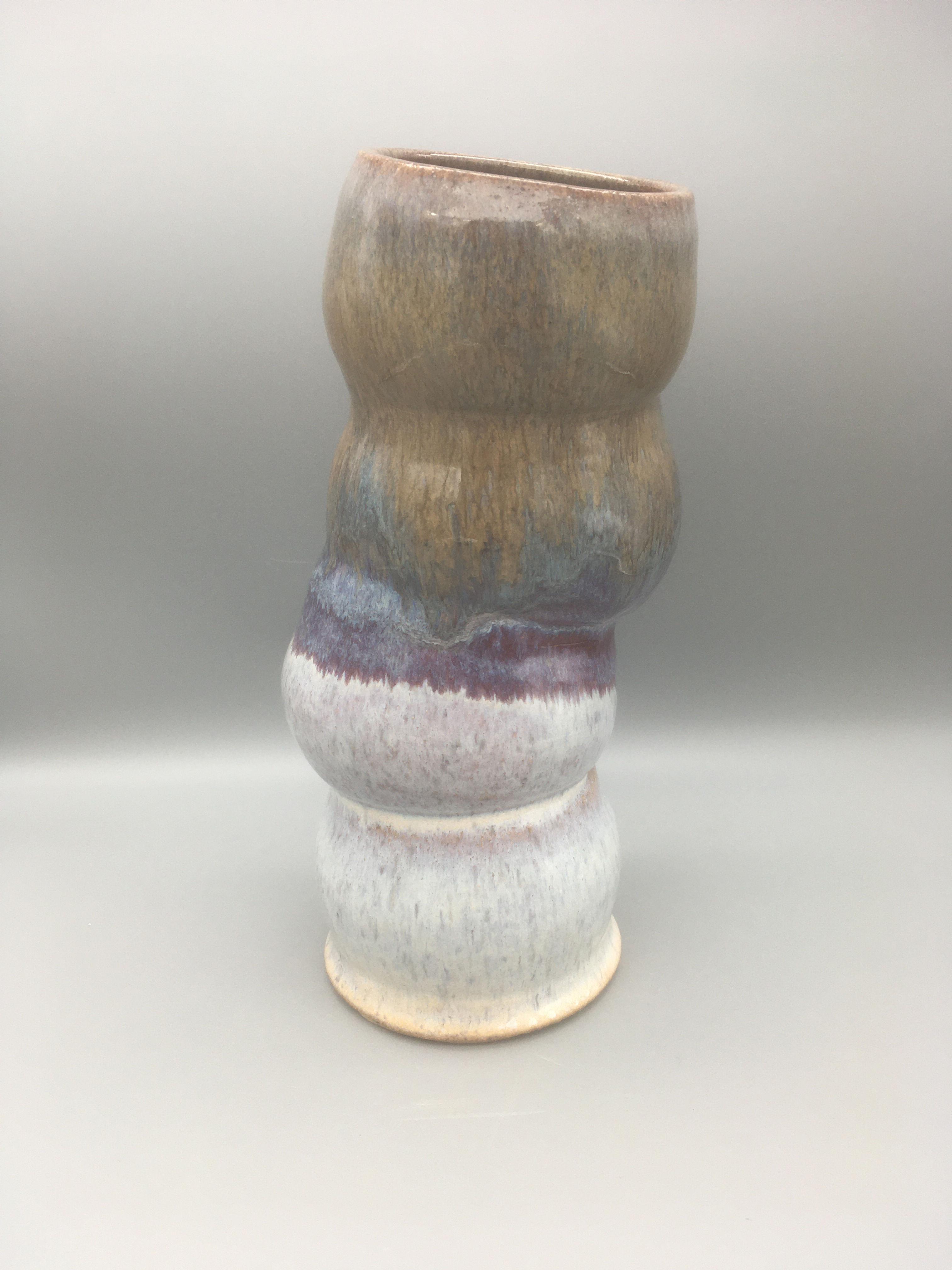 Honey Jasper Stacked Vase