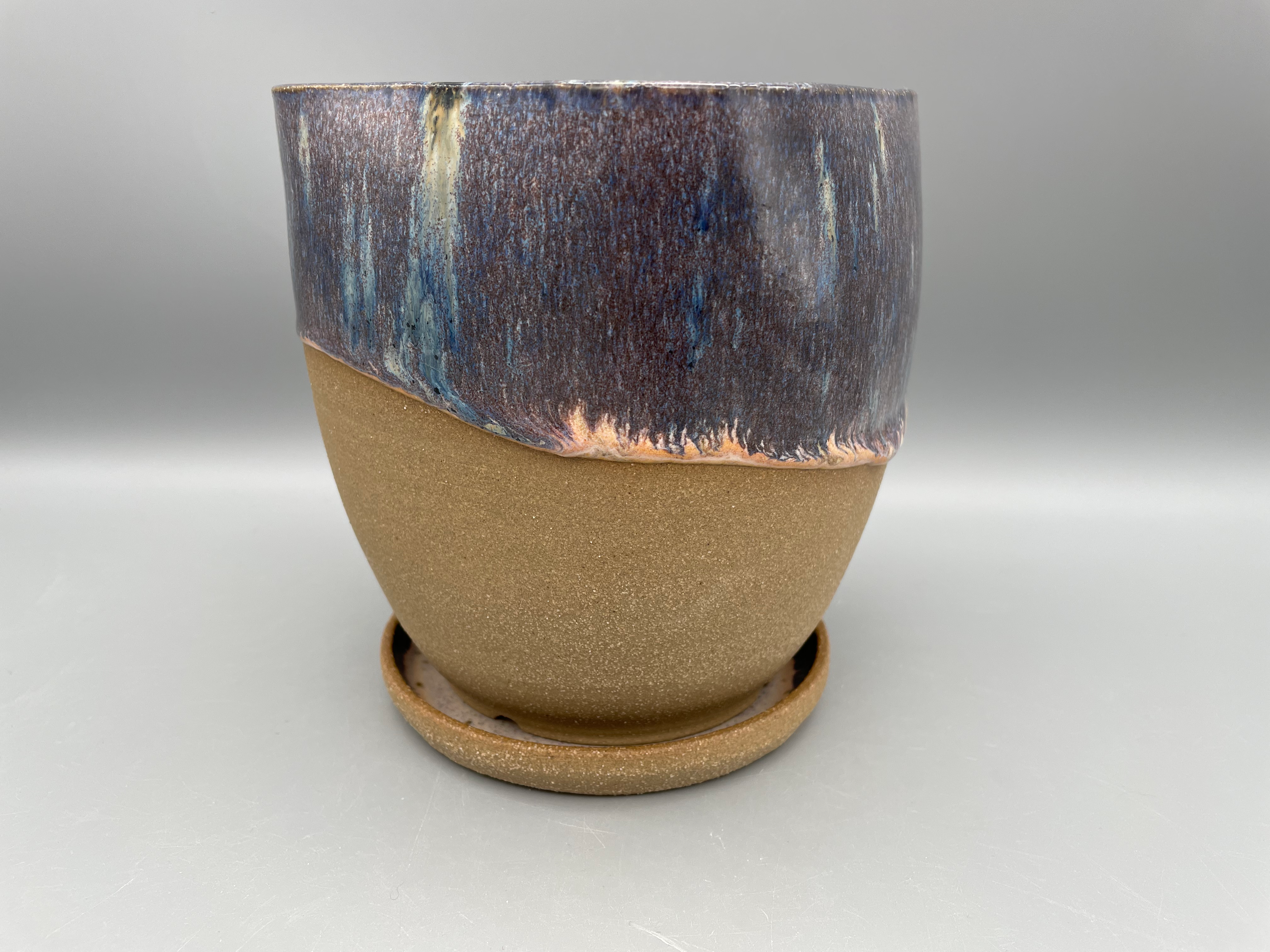 Small Blue River Birch Planter