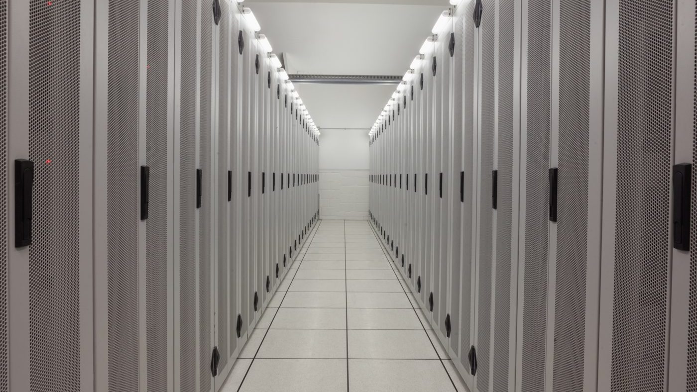 Data center server aisle
