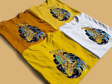 Simple 3D Folded T-Shirts Mockup. Easily switch between background colors, t-shirt designs, and t-shirt colors.