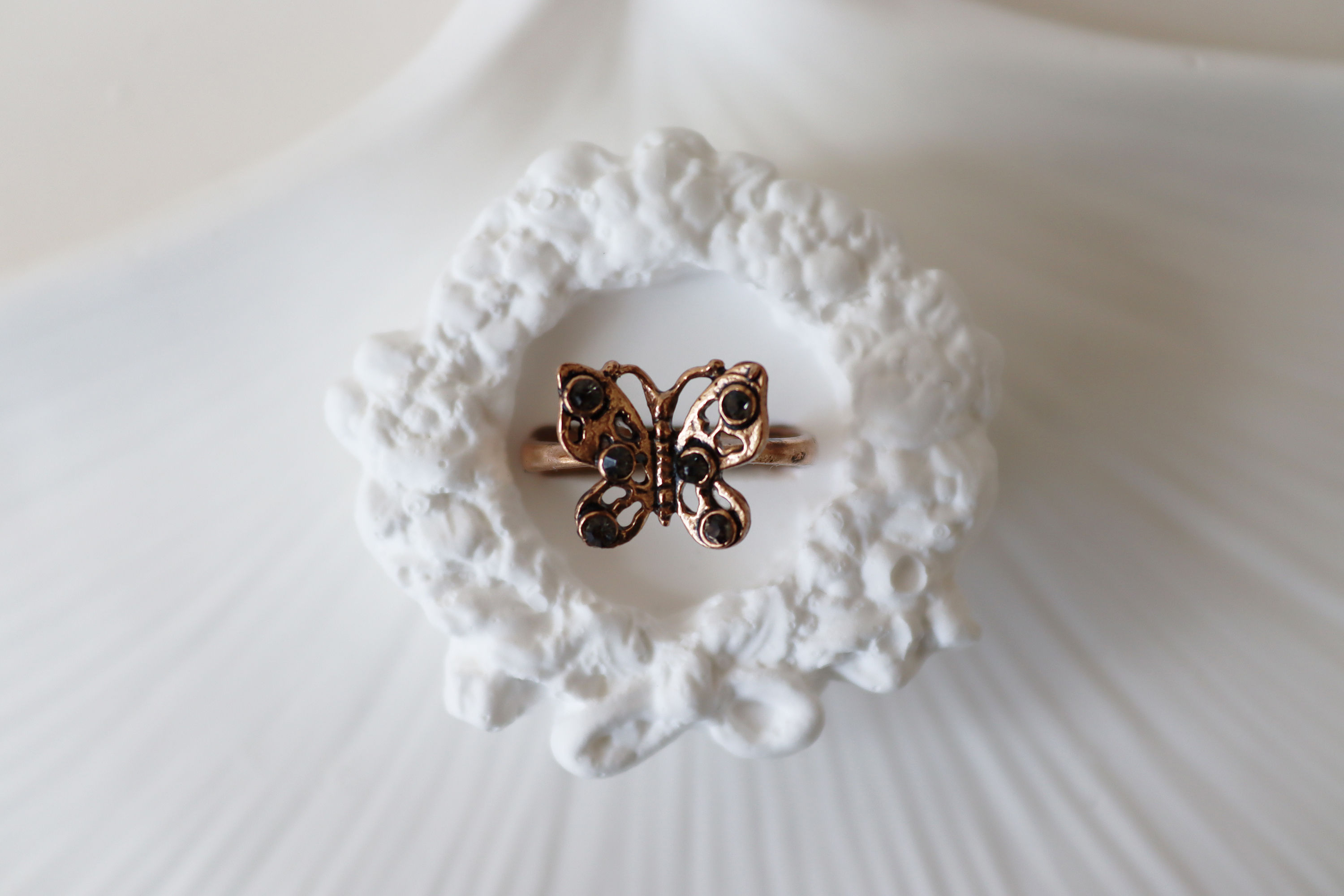 Bronze Butterfly Ring
