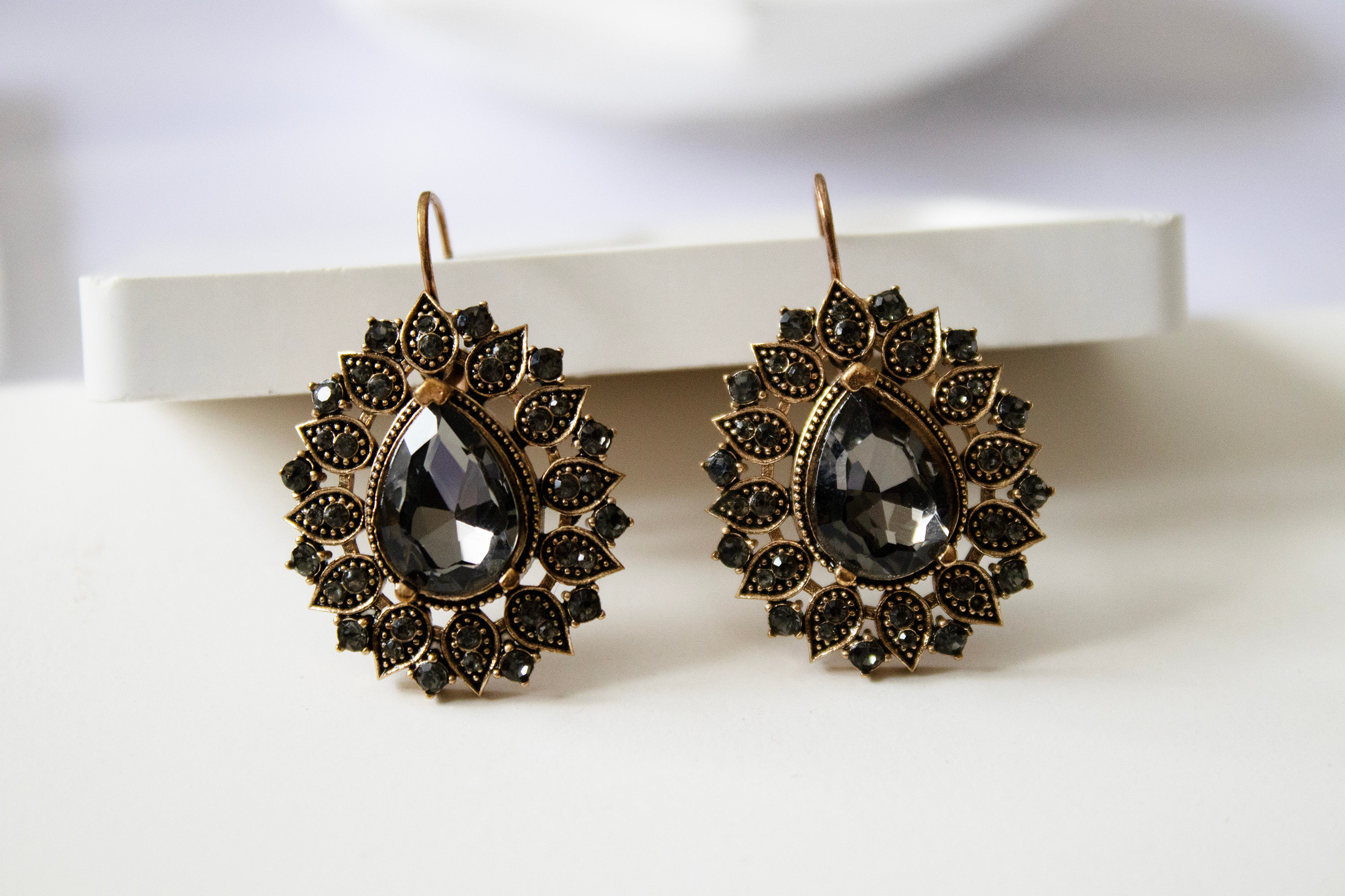 Bronze Victorian Royal Earrings