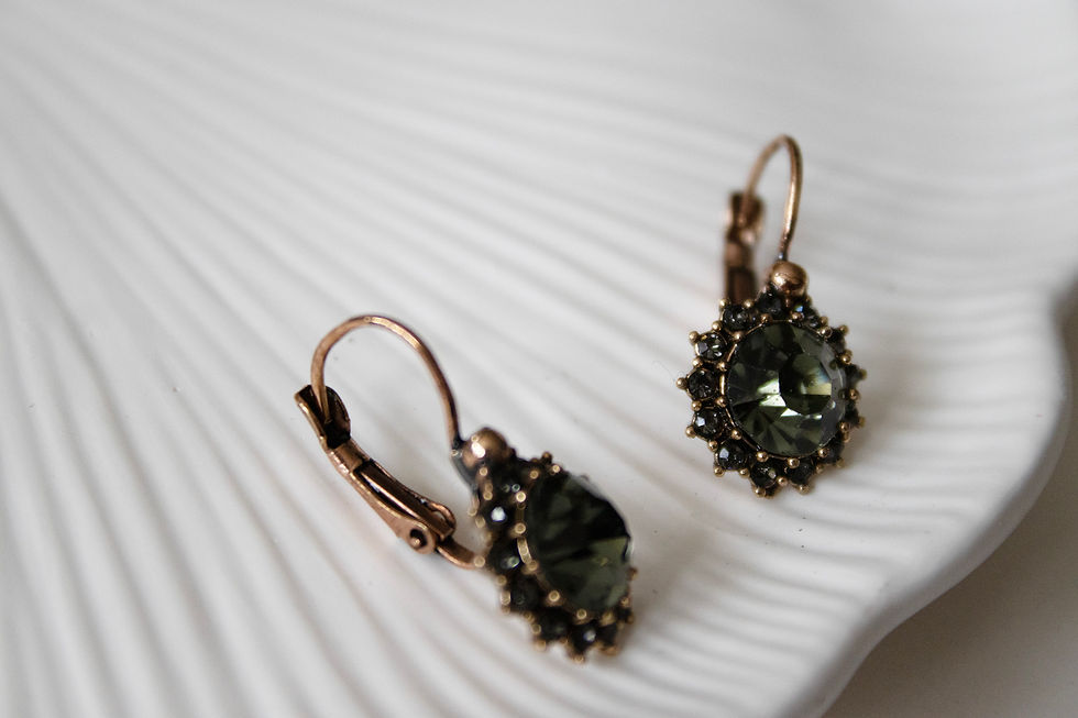 Thumbnail: Bronze Drop Earrings