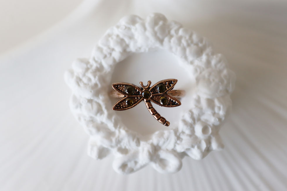 Bronze Dragonfly Ring
