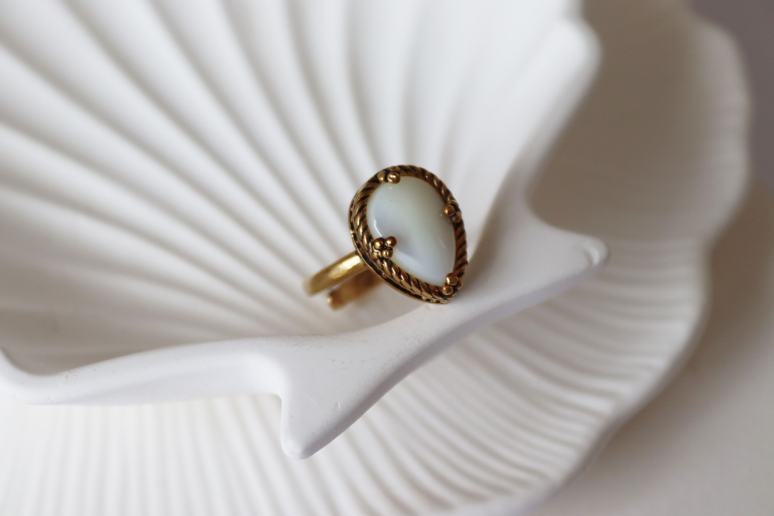 Bronze Pearl Ring
