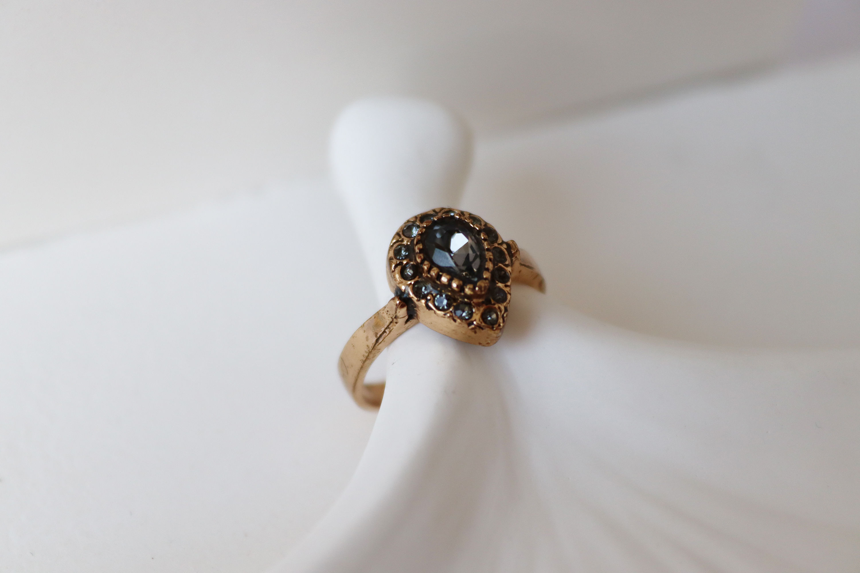 Bronze Teardrop Ring