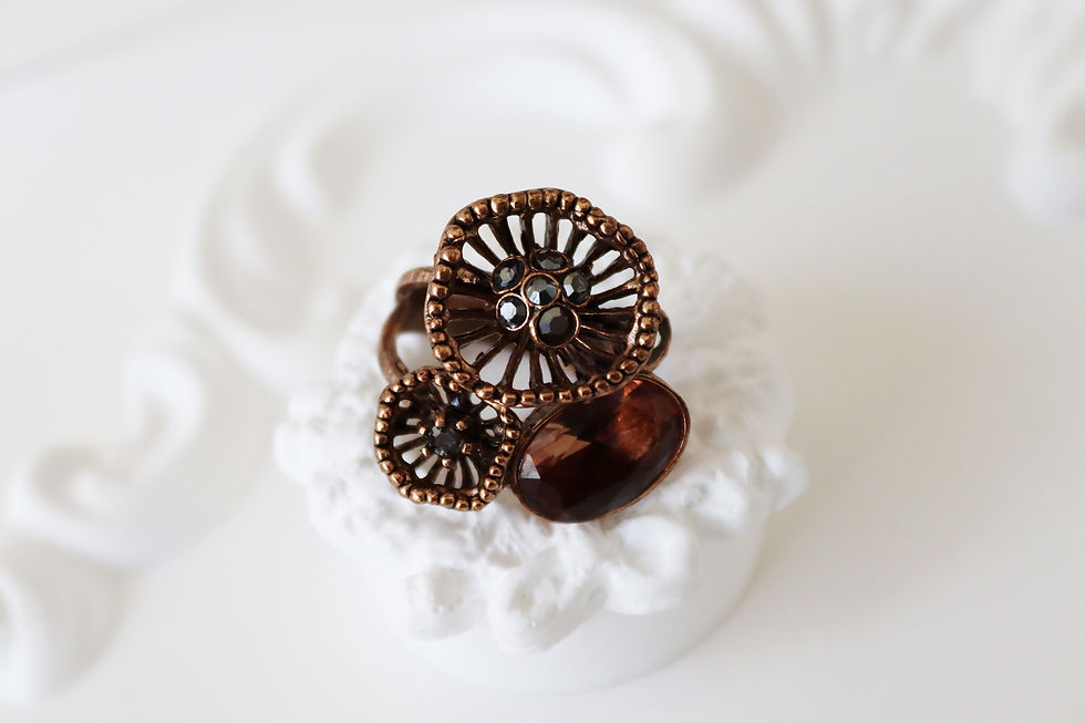 Bronze Mushroom Ring