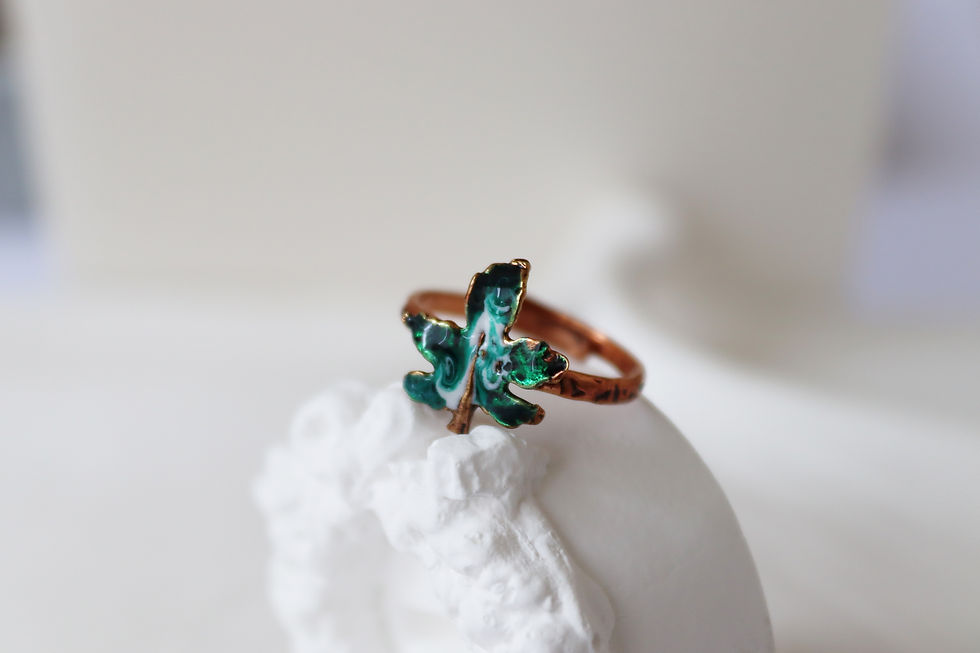 Bronze Enameled Ring
