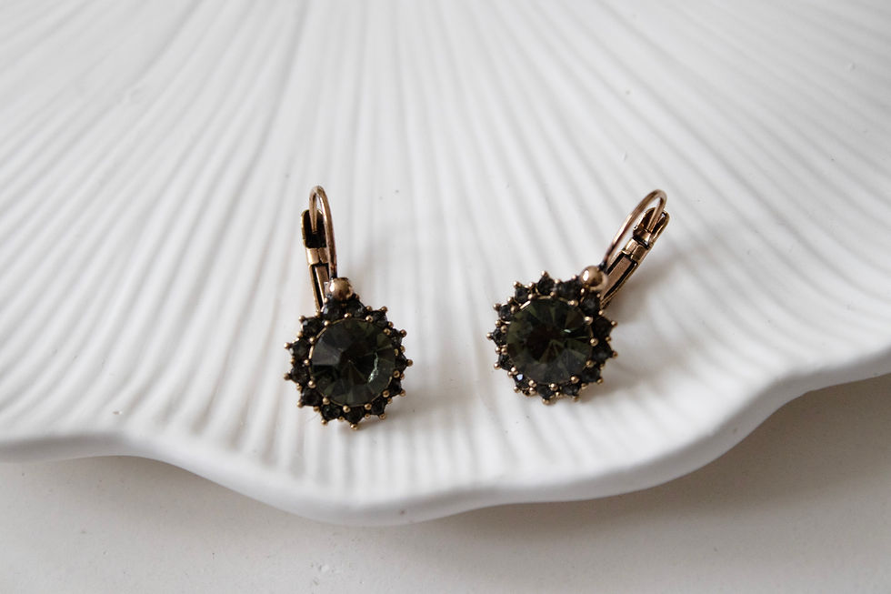 Thumbnail: Bronze Drop Earrings