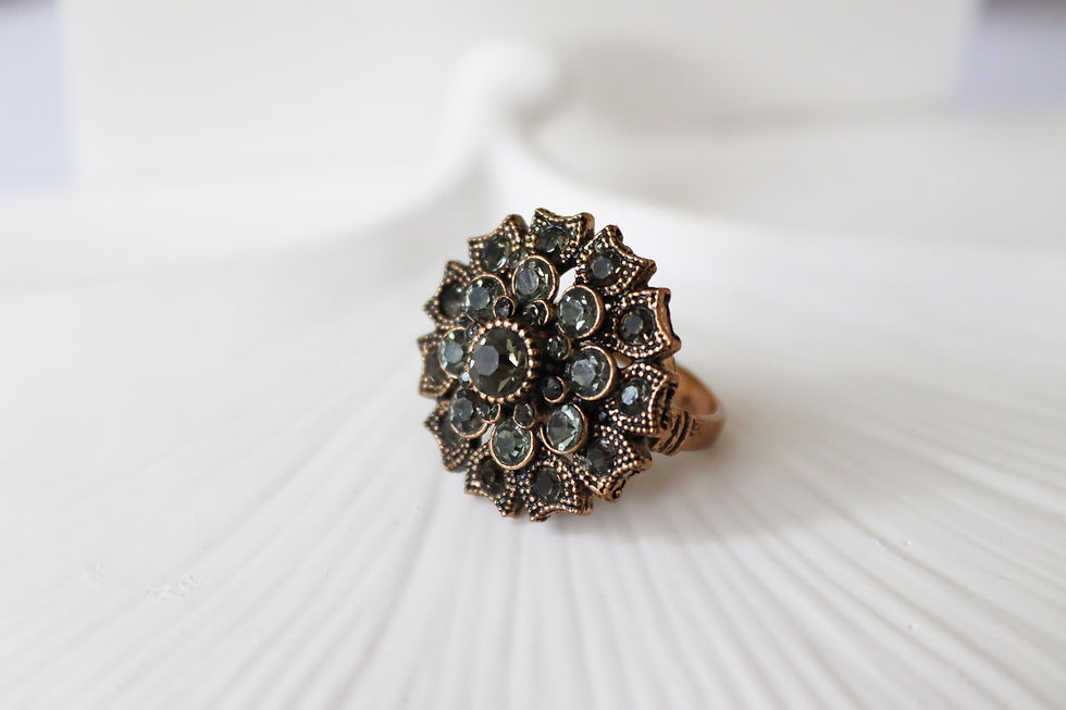 Bronze Dahlia Ring