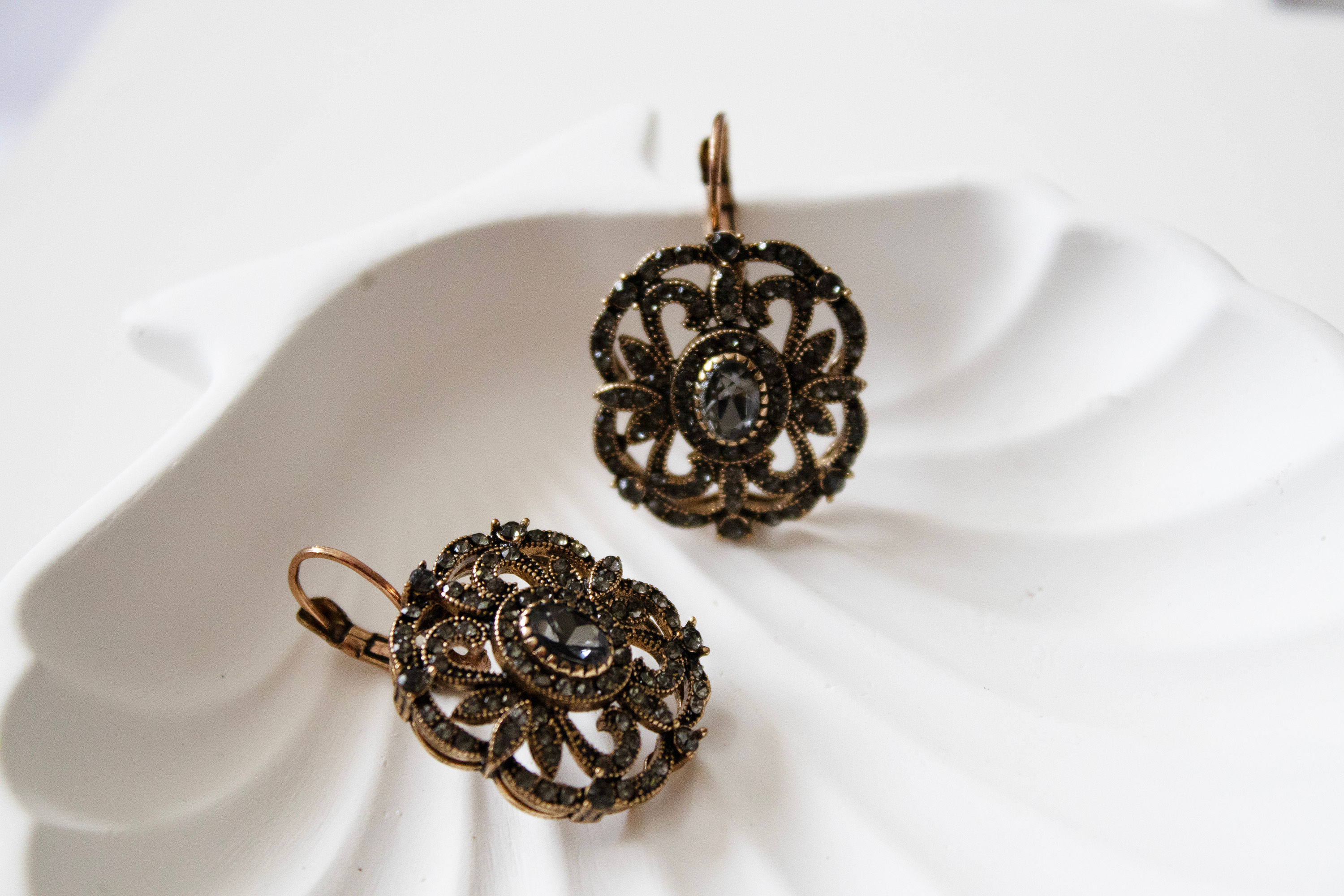 Bronze Filigree Earrings