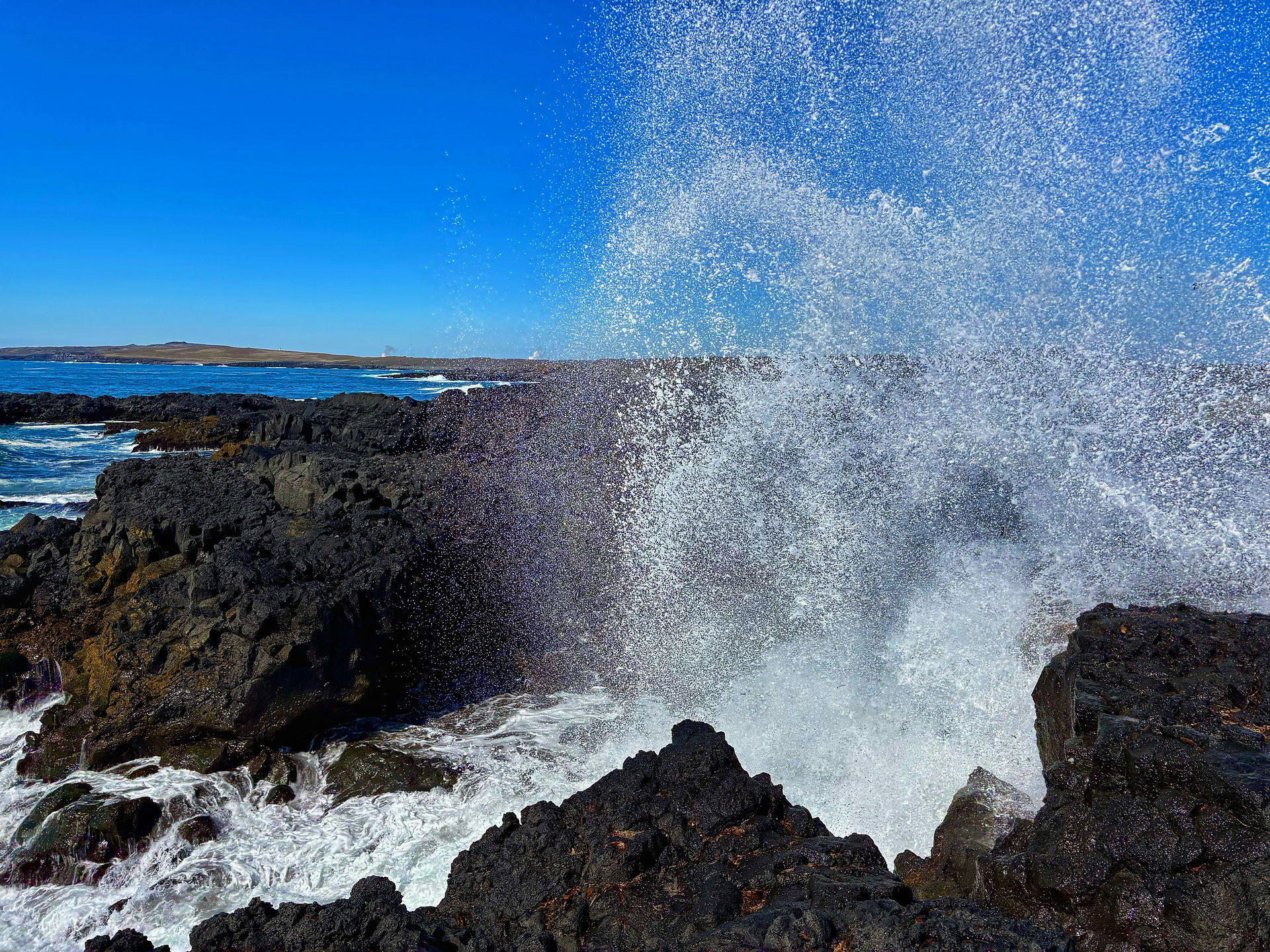 Volcanic rock formation near Gunnuhver. Shot with iPhone 15. 