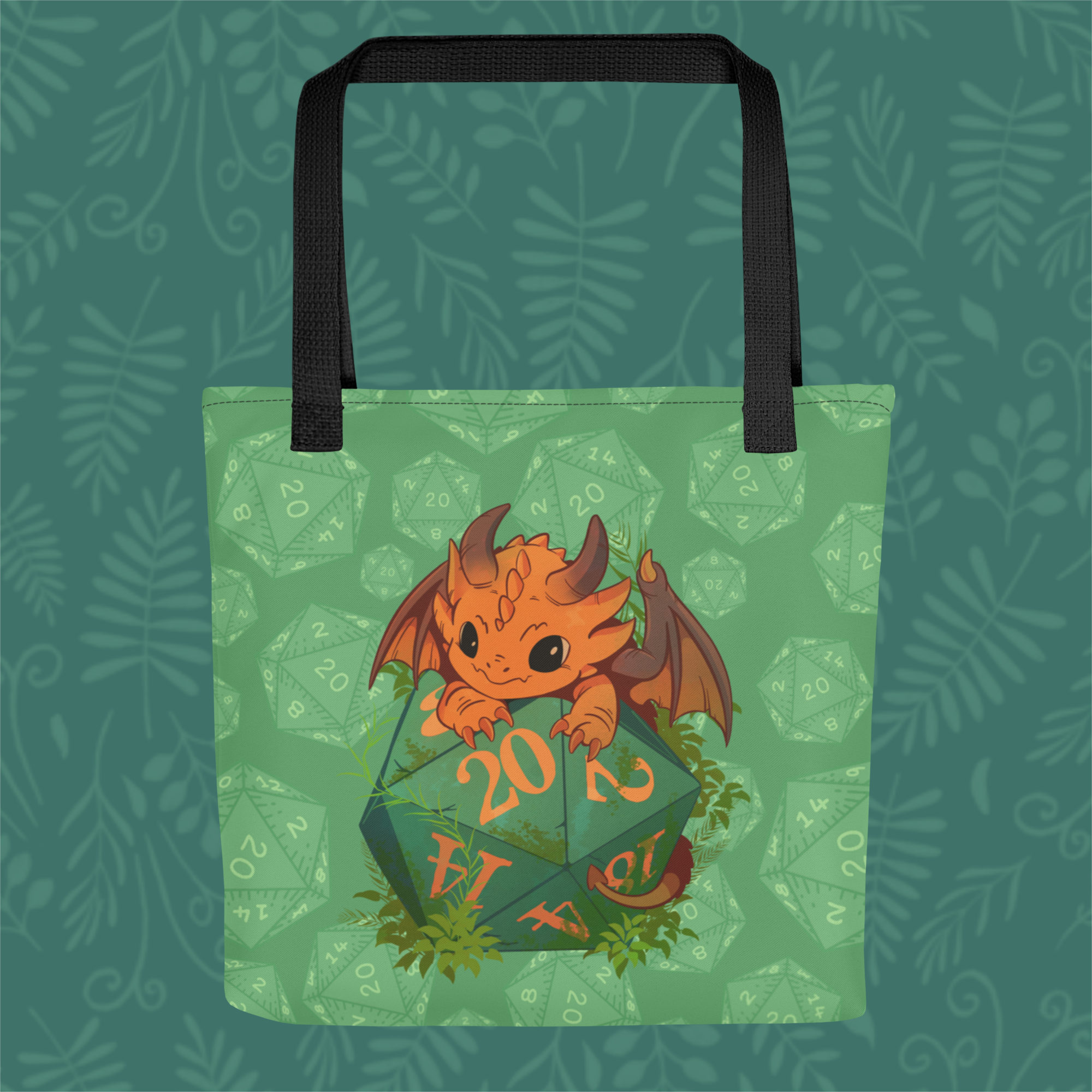 D&D: Dragons and D20s Tote bag