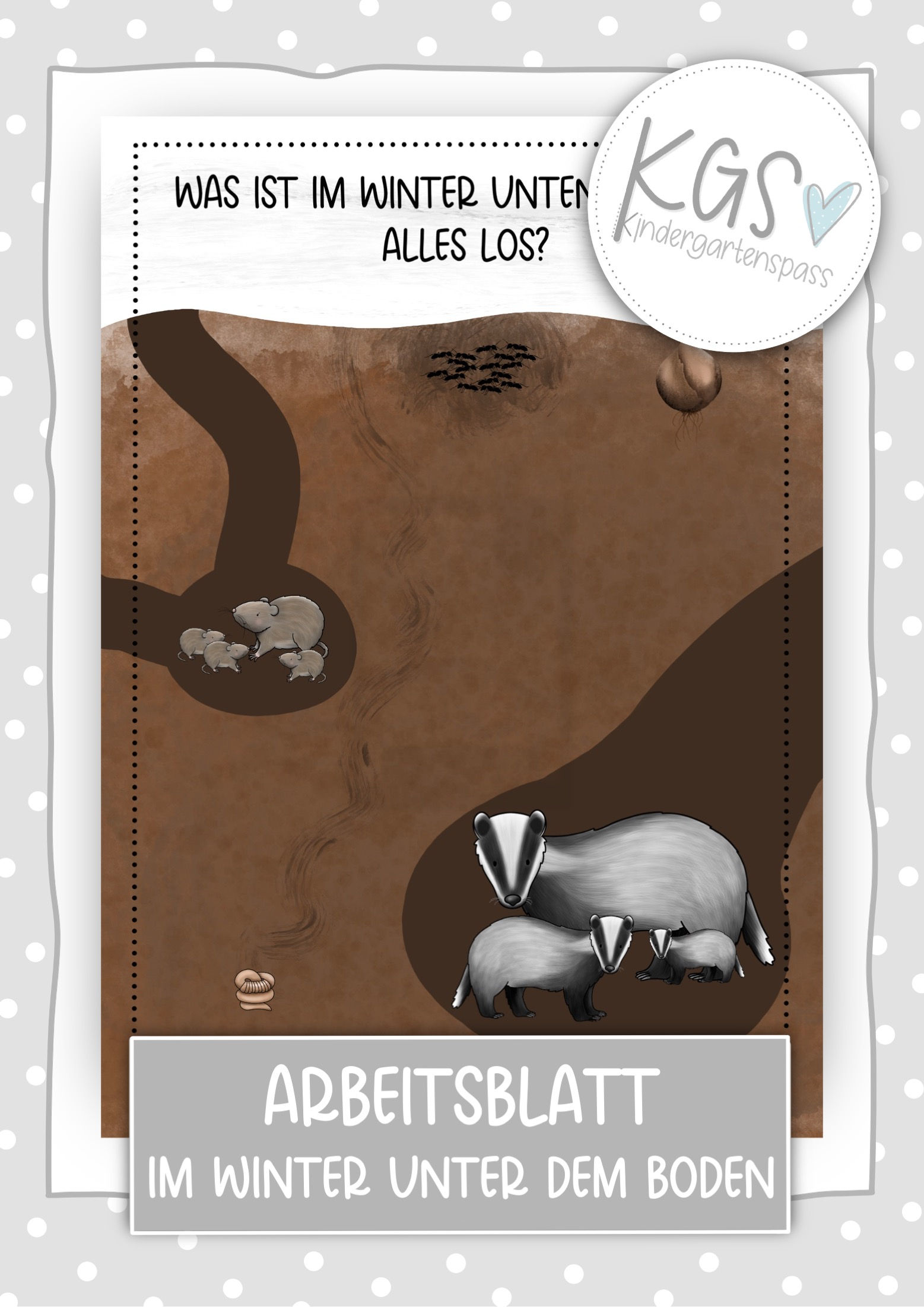 Freebie - Im Winter unter dem Boden