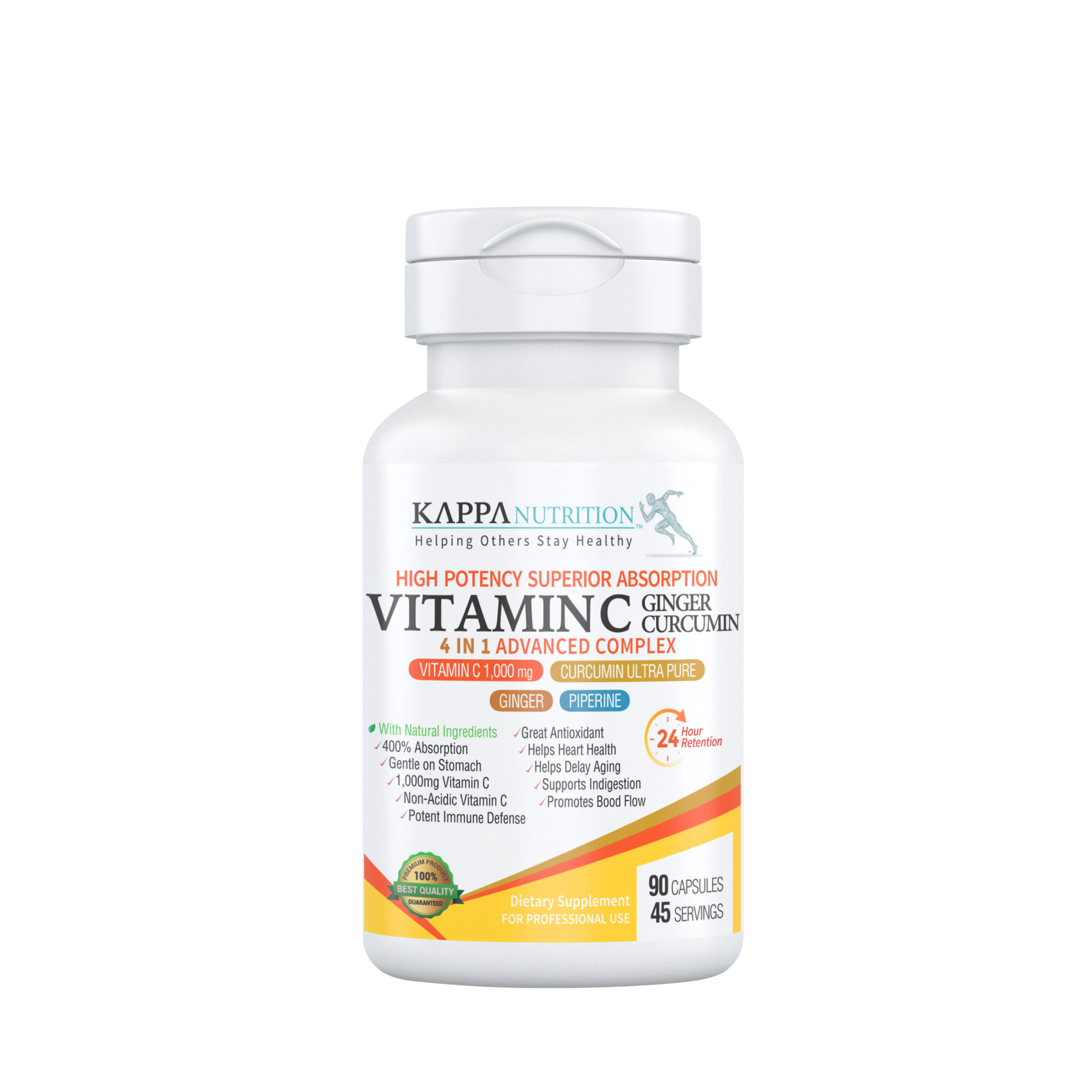 VITAMIN C + GINGER + CURCUMIN / 4 IN 1 ADVANCED COMPLEX