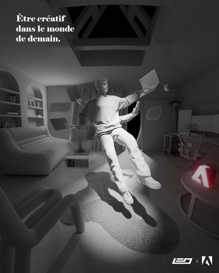 Adobe MAX mois createur photoshop creativite 2023 beta firefly, Léo Lorini, leo, lorini, artiste 3D, clay view, octane, c4d