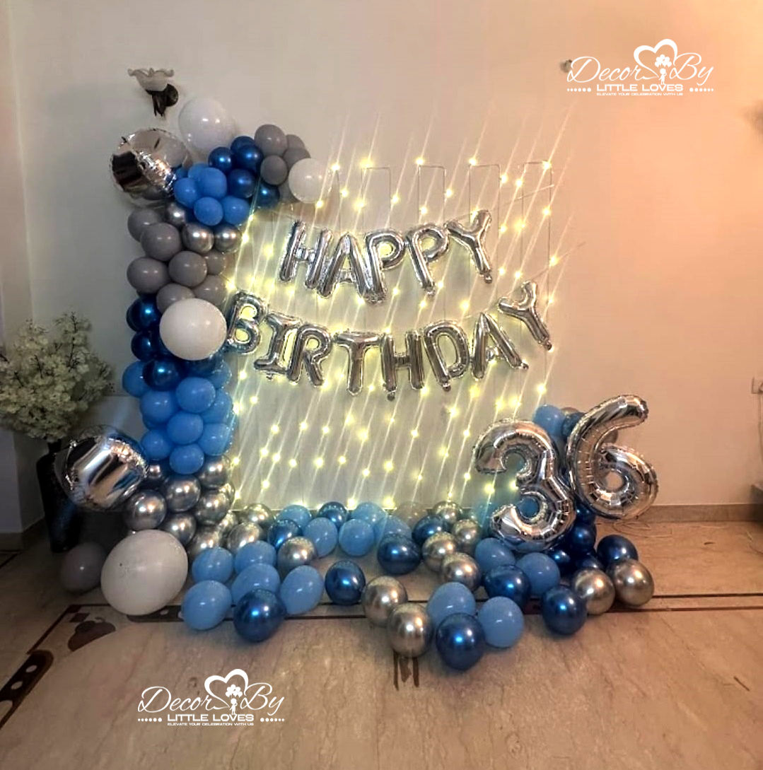 Birthday balloons display