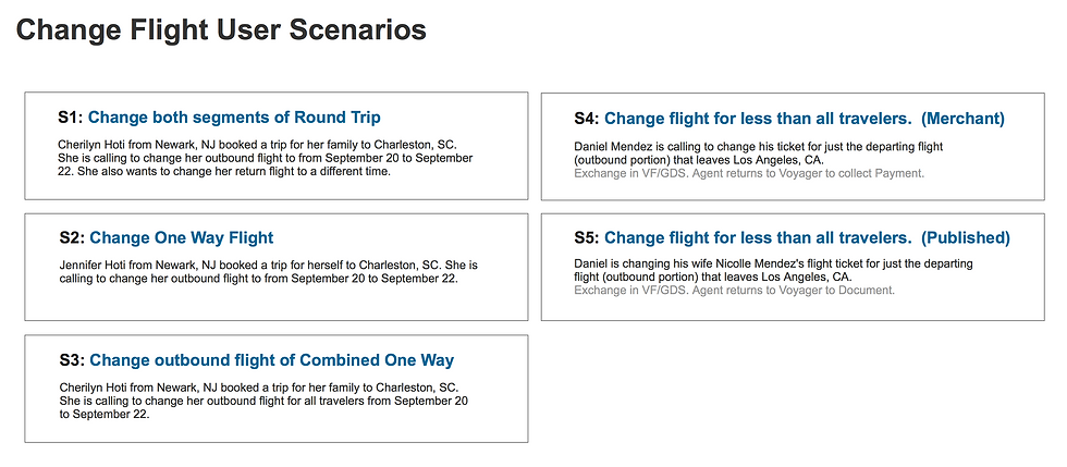 User Scenarios