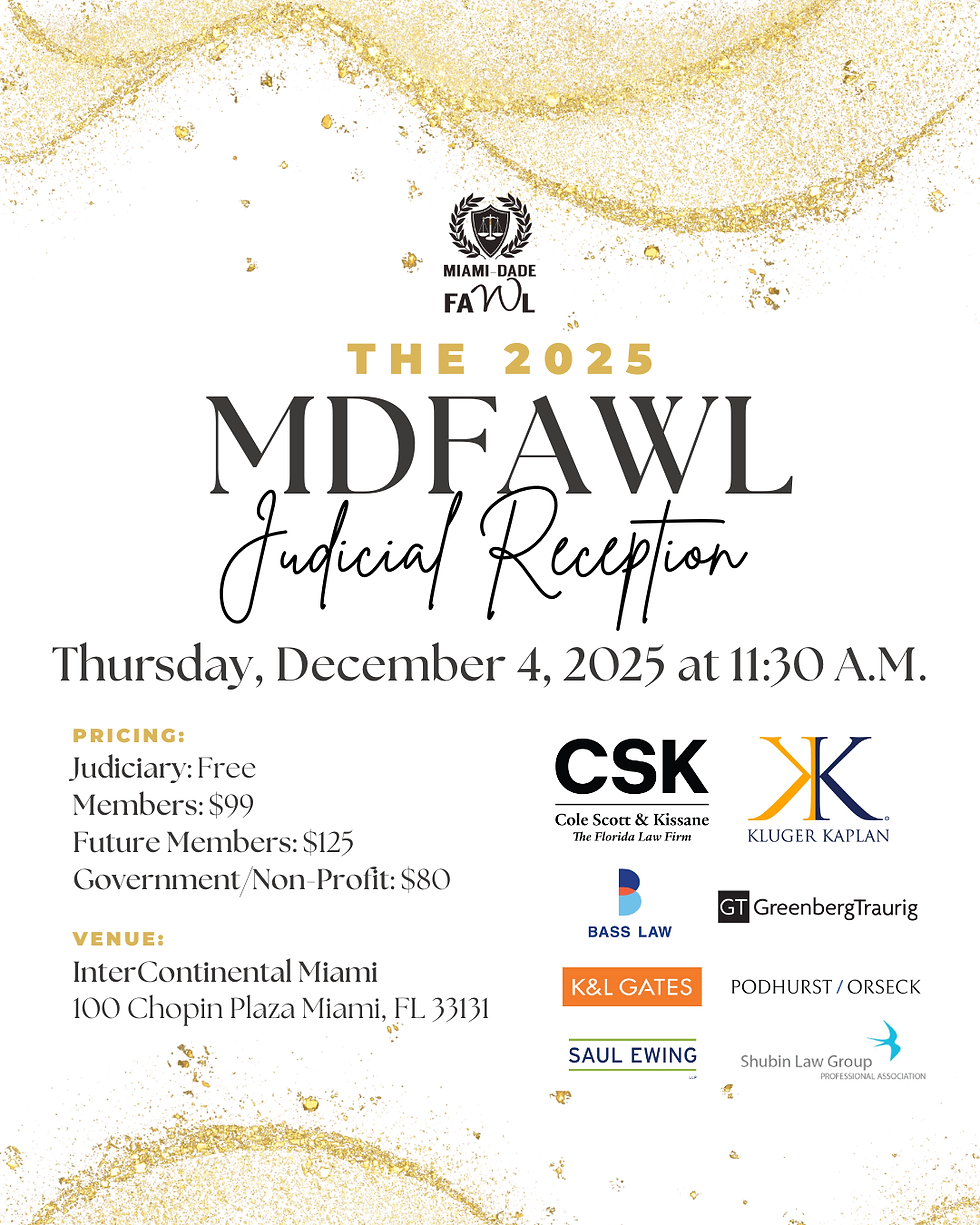 2025 MDFAWL Judicial Reception