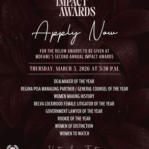 Apply Now: MDFAWL’s Second Annual Impact Awards