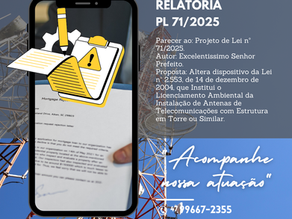 Relatório PL 71/2025
