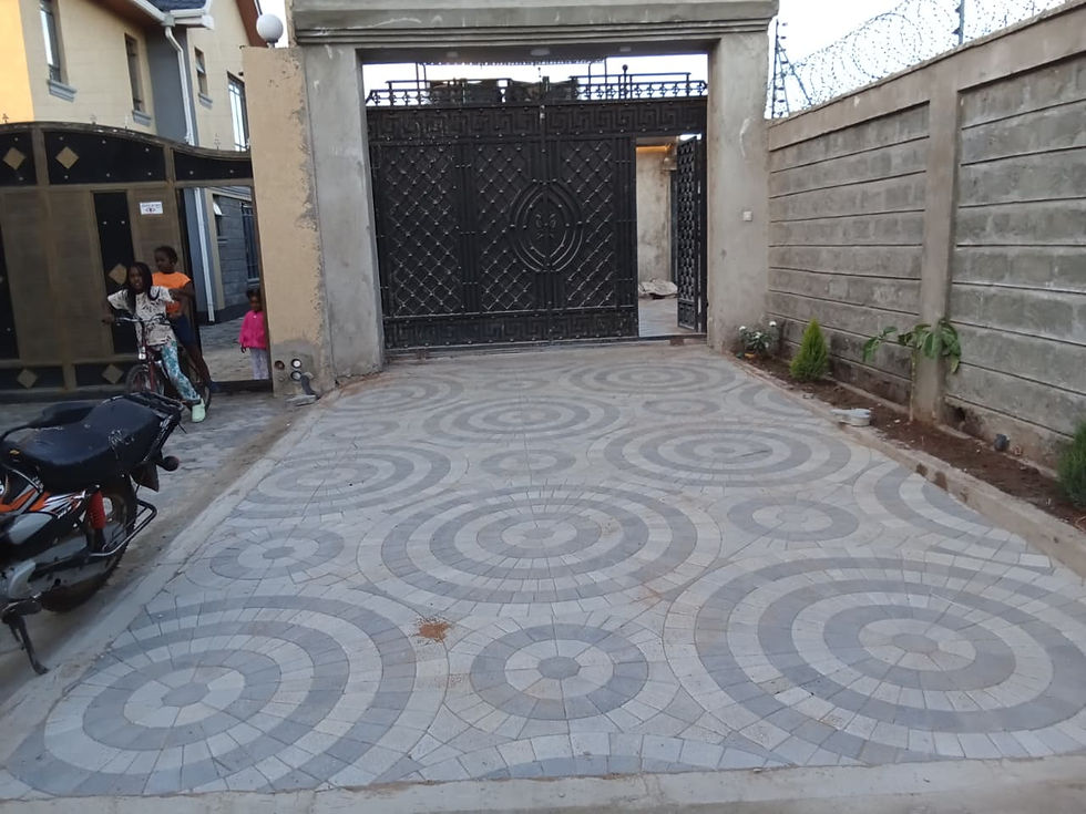 Circle Cabro paving blocks